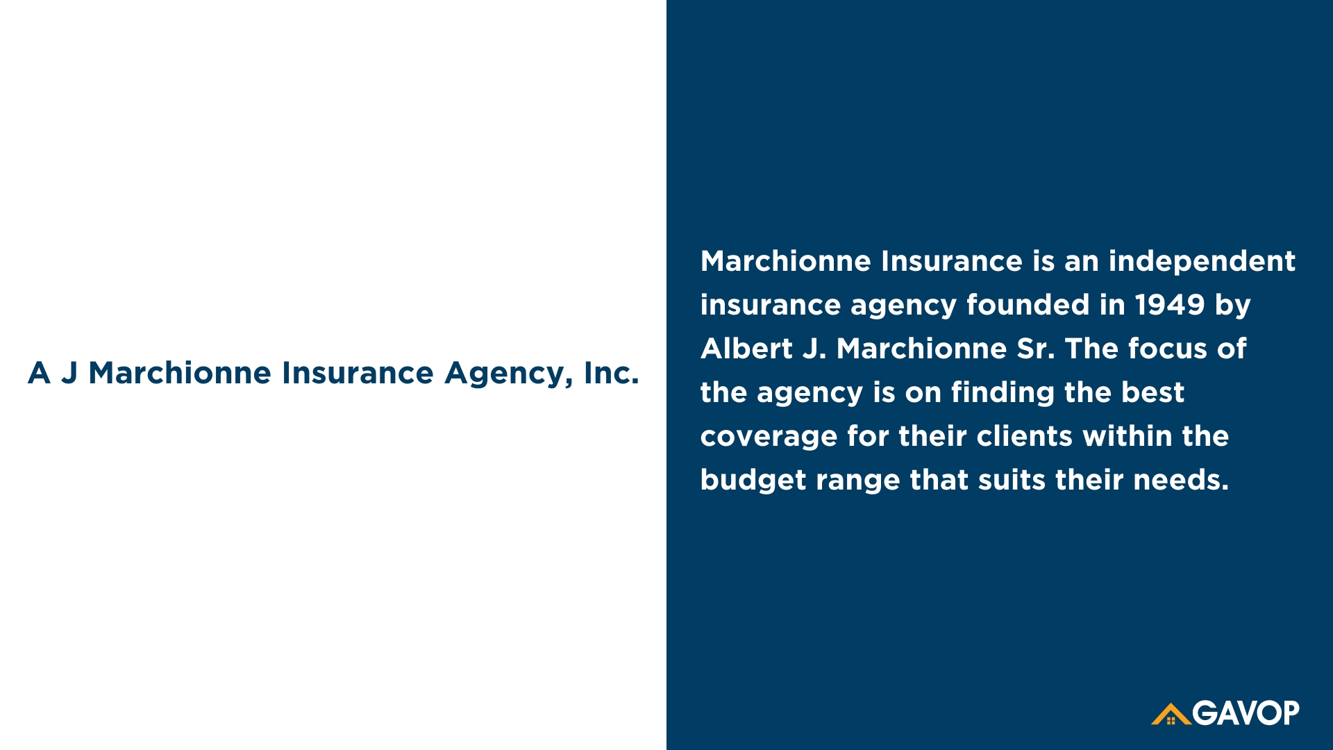A J Marchionne Insurance Agency Inc